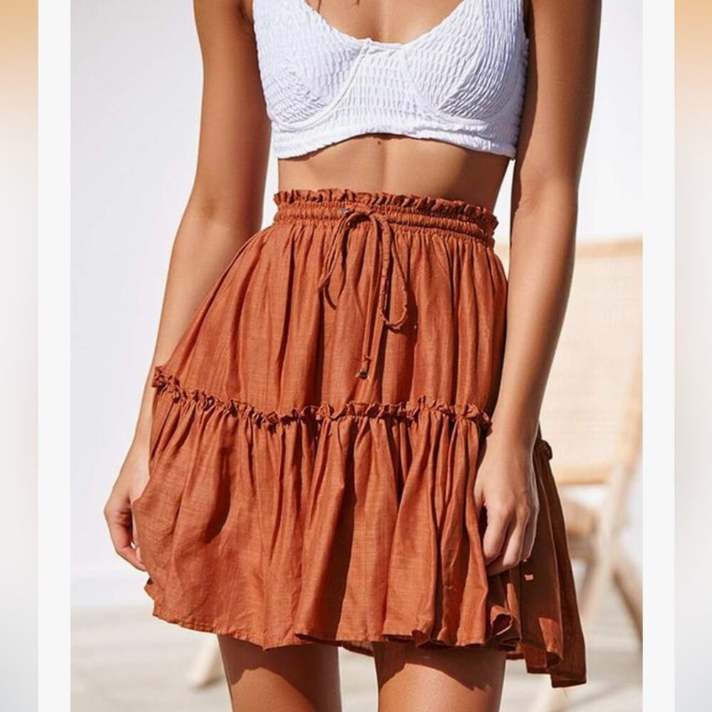EUC Tiered Drawstring Skirt